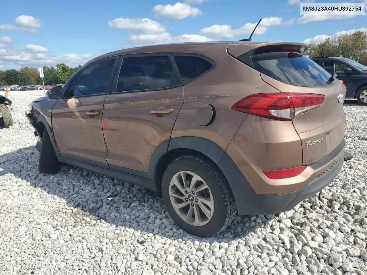 2017 Hyundai Tucson Se VIN: KM8J23A40HU392754 Lot: 75490454