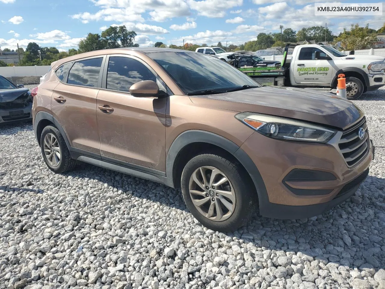 2017 Hyundai Tucson Se VIN: KM8J23A40HU392754 Lot: 75490454