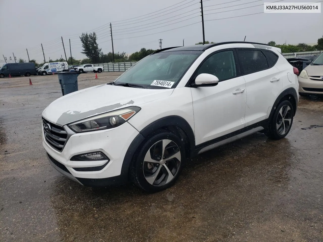 2017 Hyundai Tucson Limited VIN: KM8J33A27HU560014 Lot: 75546514