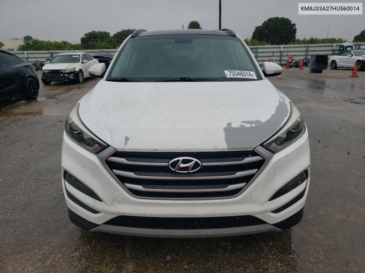 2017 Hyundai Tucson Limited VIN: KM8J33A27HU560014 Lot: 75546514