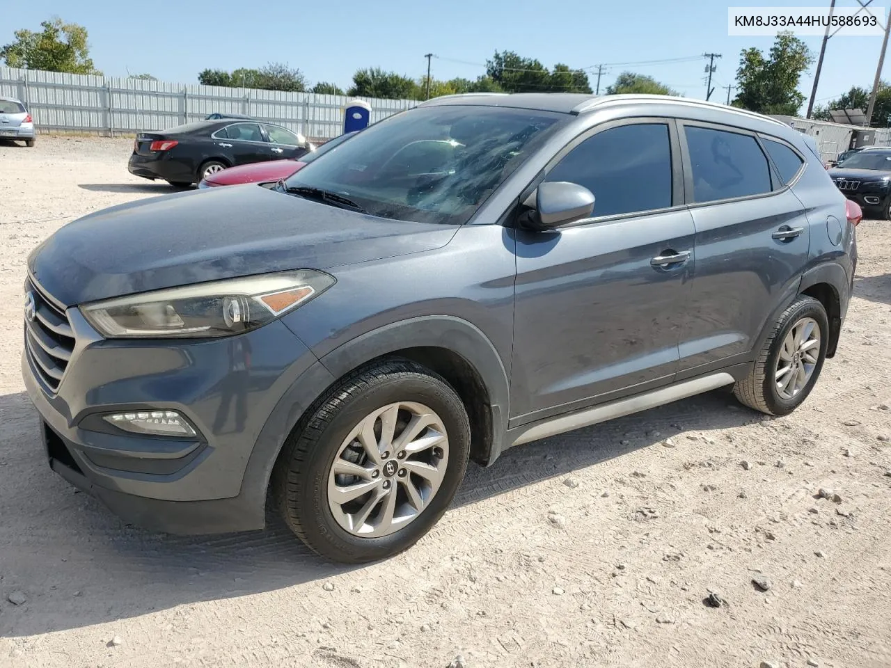 2017 Hyundai Tucson Limited VIN: KM8J33A44HU588693 Lot: 75571694