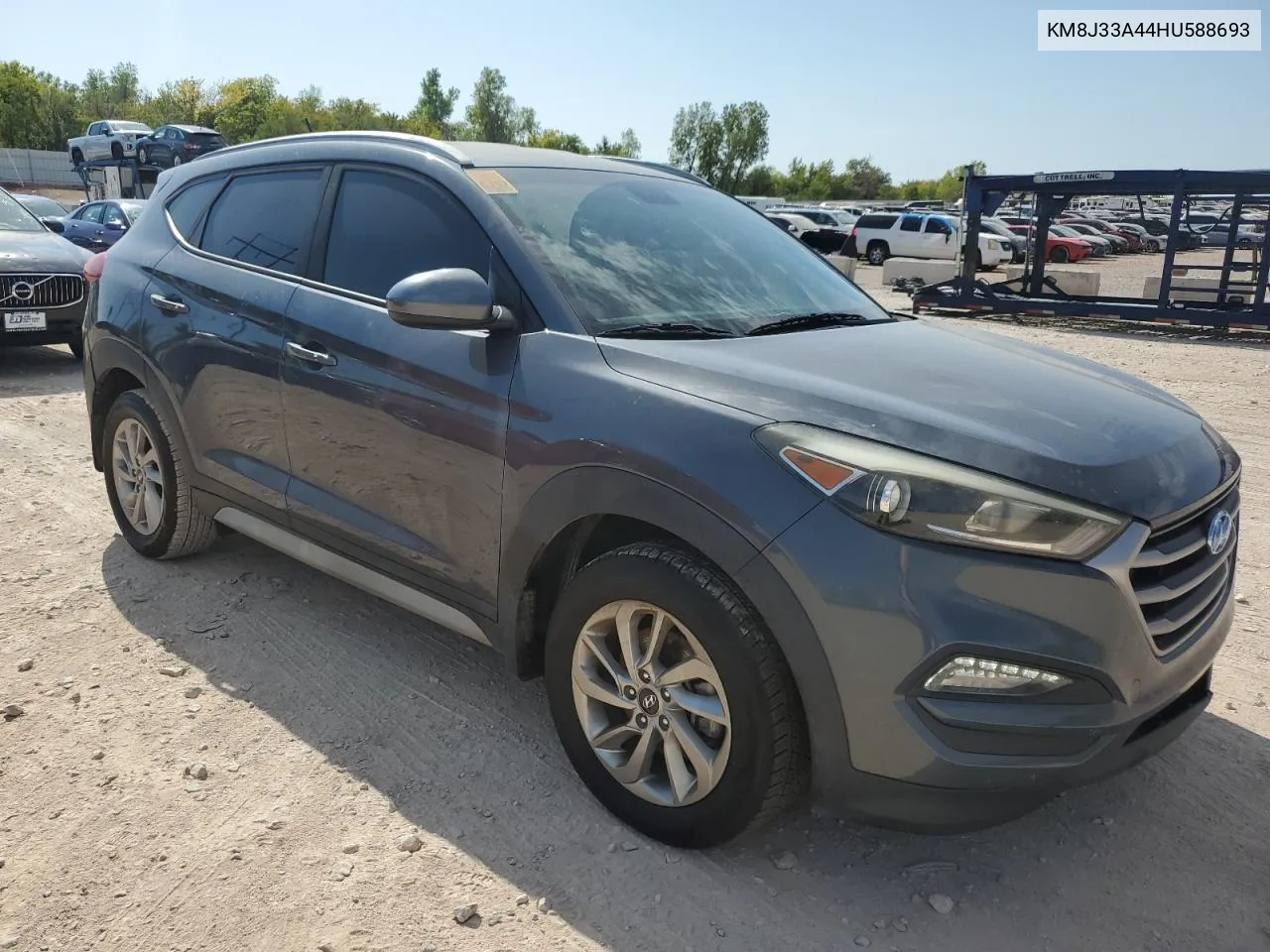 2017 Hyundai Tucson Limited VIN: KM8J33A44HU588693 Lot: 75571694