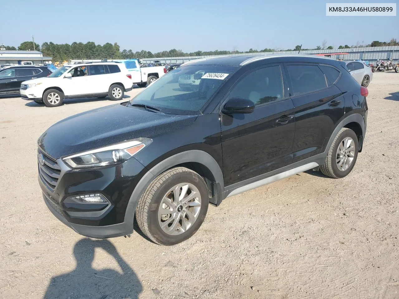 2017 Hyundai Tucson Limited VIN: KM8J33A46HU580899 Lot: 75626434