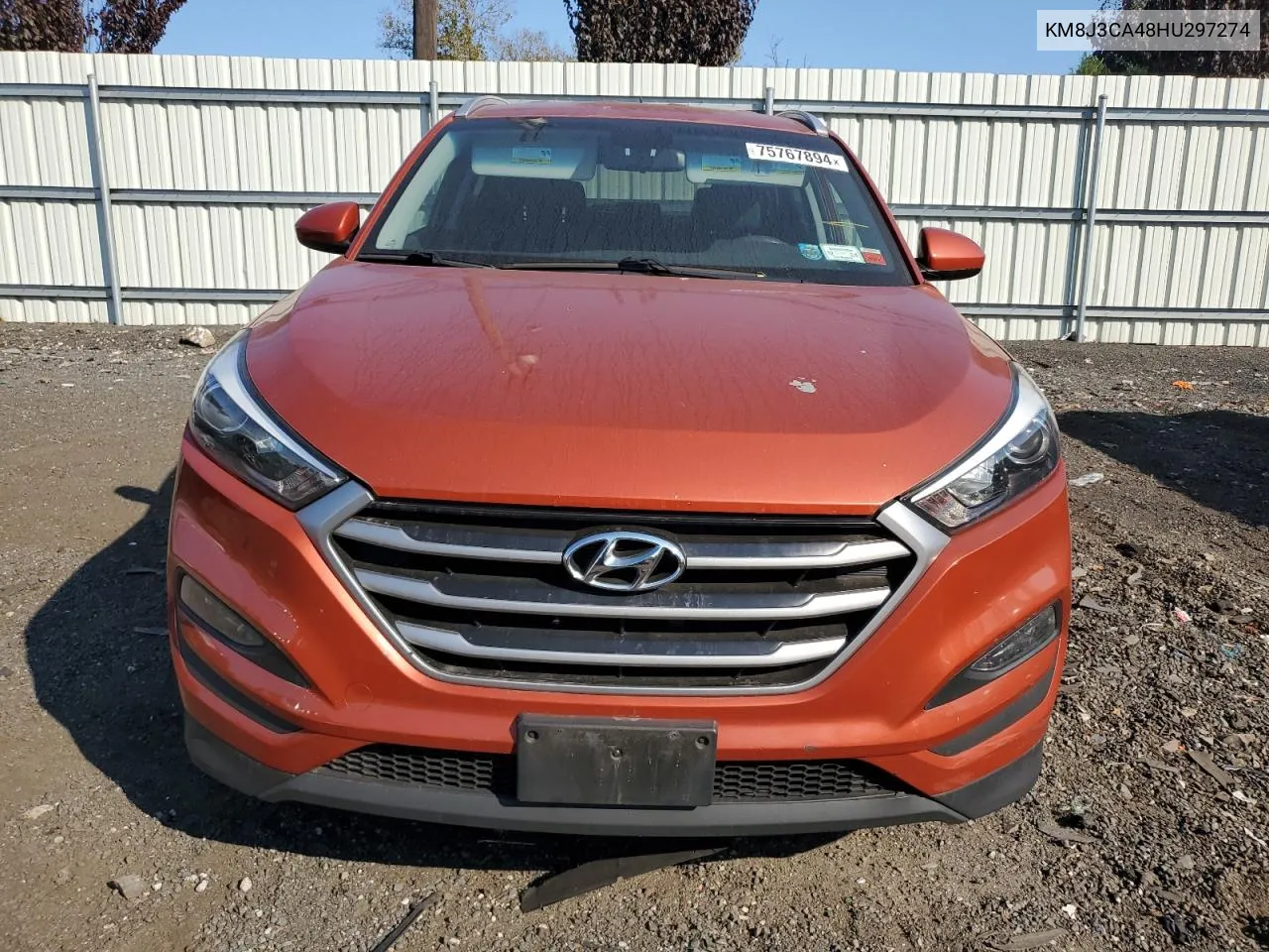 2017 Hyundai Tucson Limited VIN: KM8J3CA48HU297274 Lot: 75767894