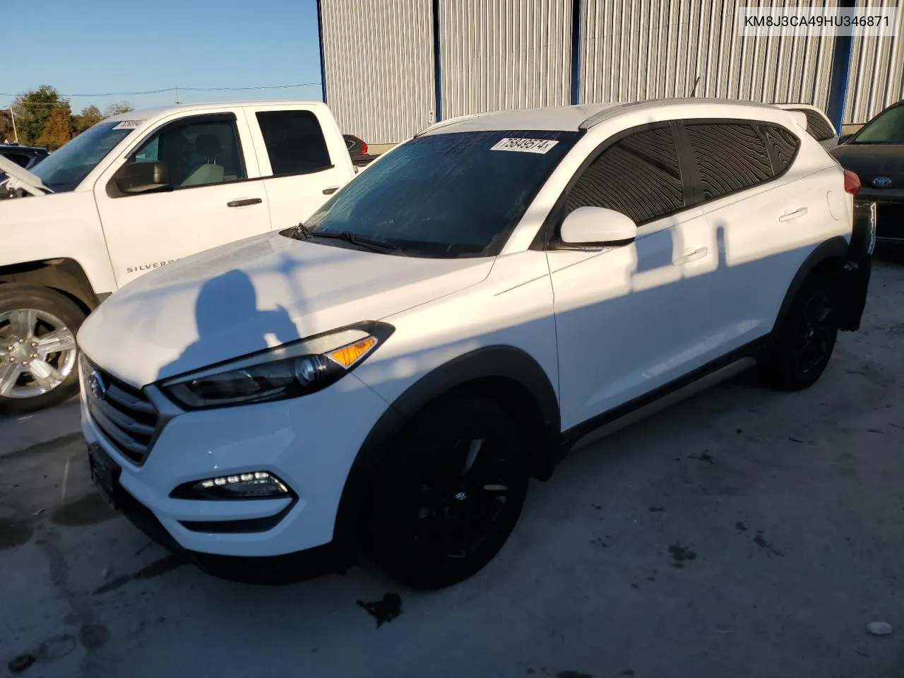 2017 Hyundai Tucson Limited VIN: KM8J3CA49HU346871 Lot: 75849574