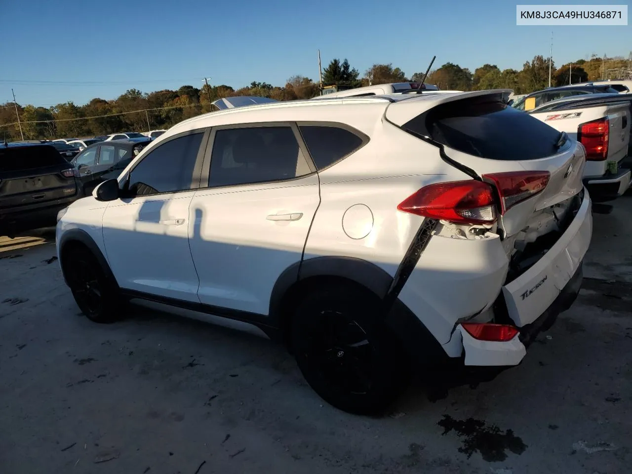 2017 Hyundai Tucson Limited VIN: KM8J3CA49HU346871 Lot: 75849574