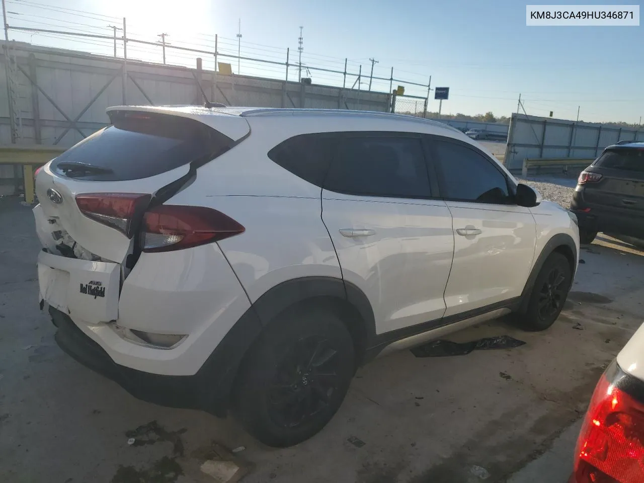 2017 Hyundai Tucson Limited VIN: KM8J3CA49HU346871 Lot: 75849574