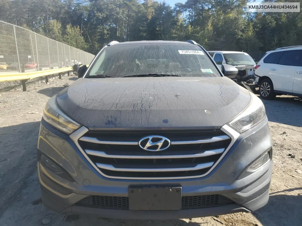 2017 Hyundai Tucson Limited VIN: KM8J3CA44HU434694 Lot: 75851064