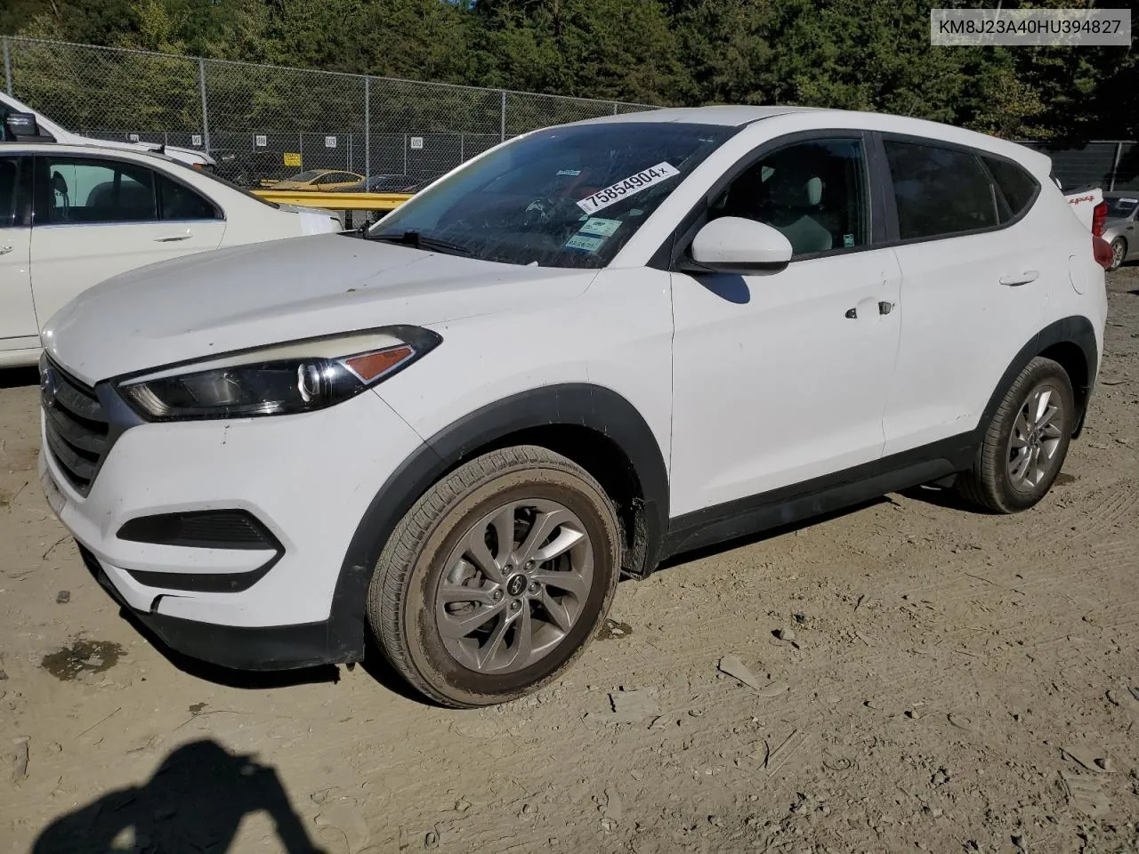 2017 Hyundai Tucson Se VIN: KM8J23A40HU394827 Lot: 75854904