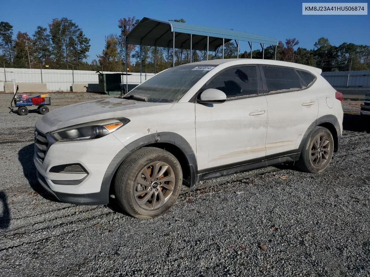 2017 Hyundai Tucson Se VIN: KM8J23A41HU506874 Lot: 75903814