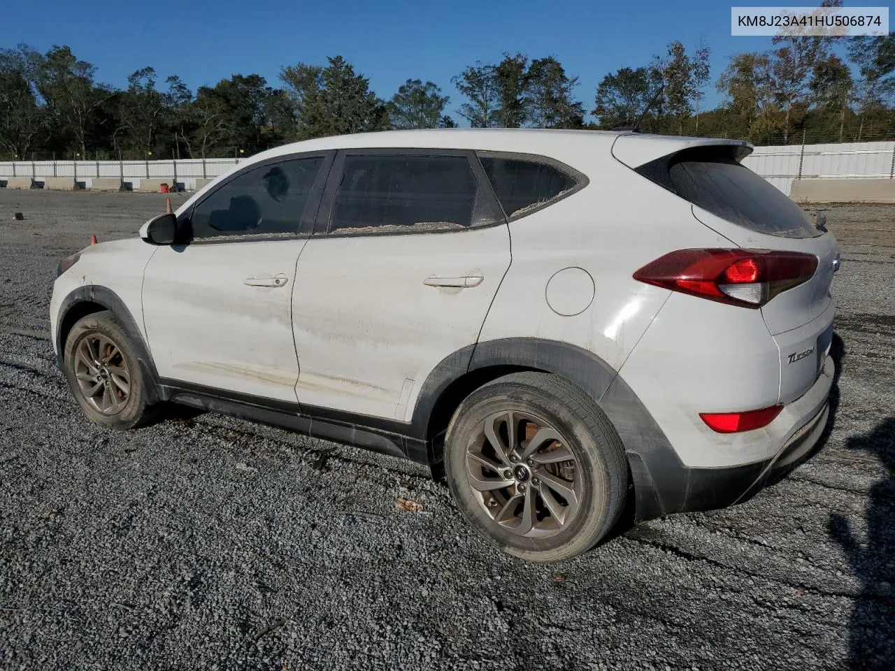 2017 Hyundai Tucson Se VIN: KM8J23A41HU506874 Lot: 75903814