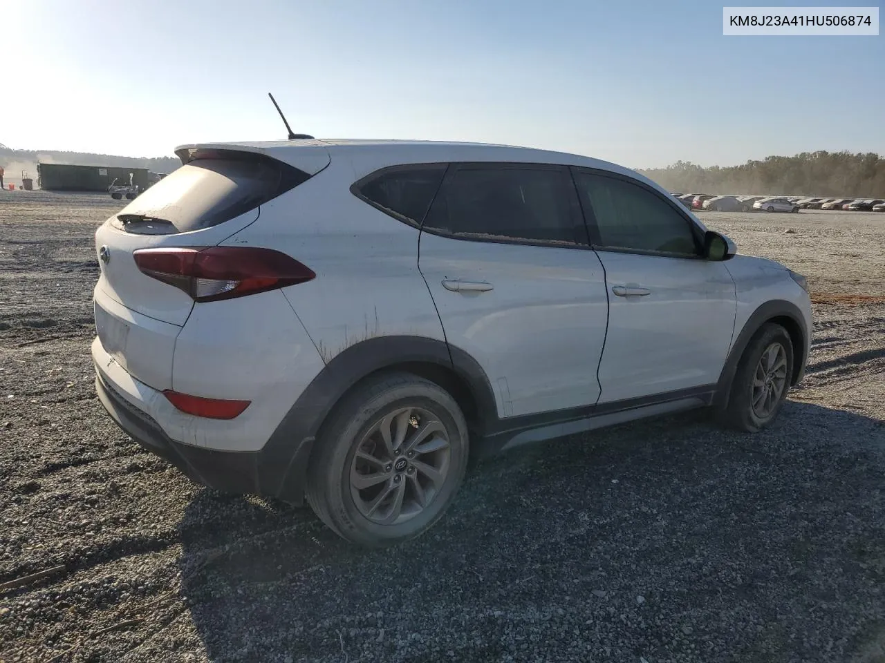 2017 Hyundai Tucson Se VIN: KM8J23A41HU506874 Lot: 75903814