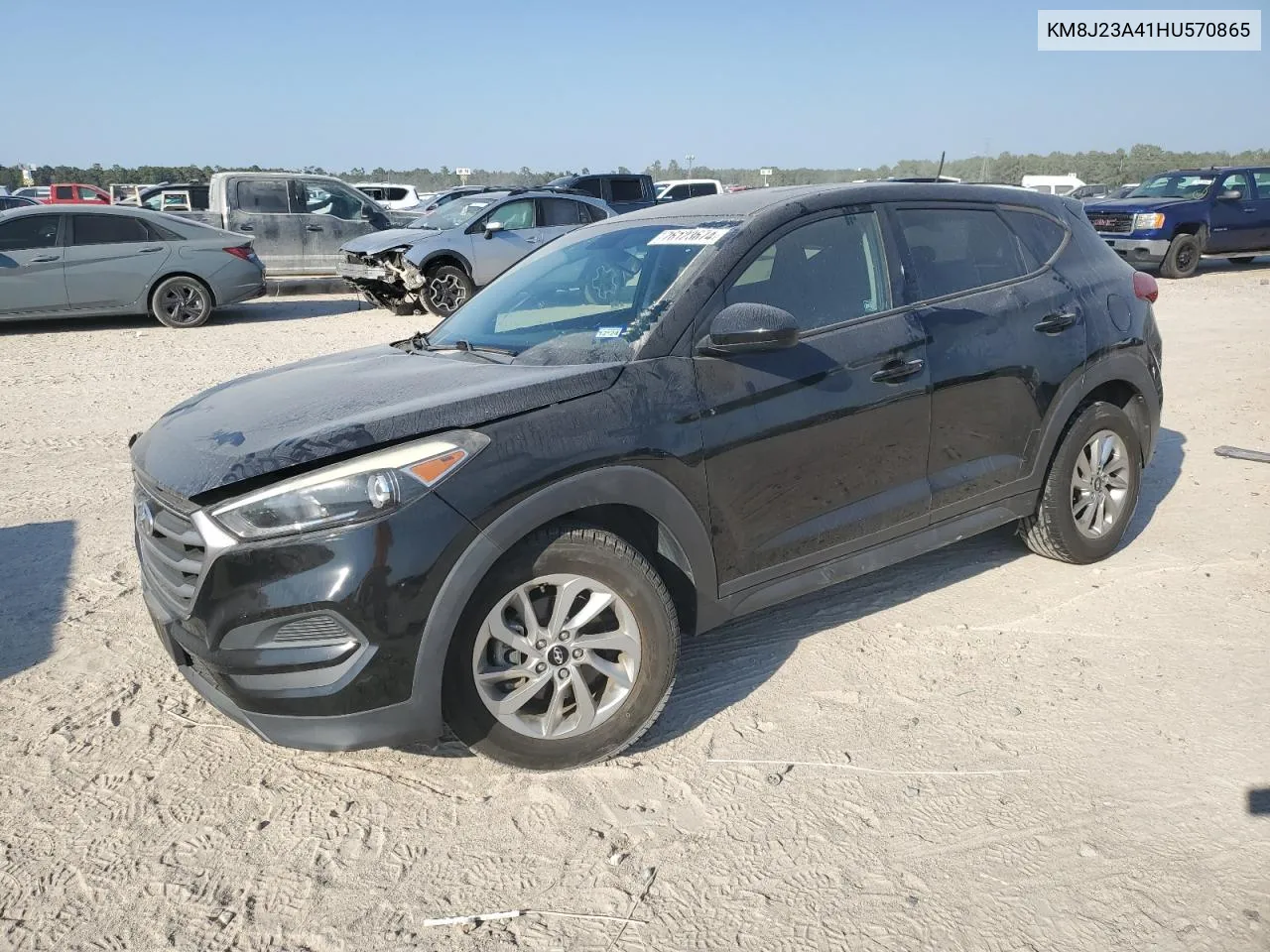 2017 Hyundai Tucson Se VIN: KM8J23A41HU570865 Lot: 76123674