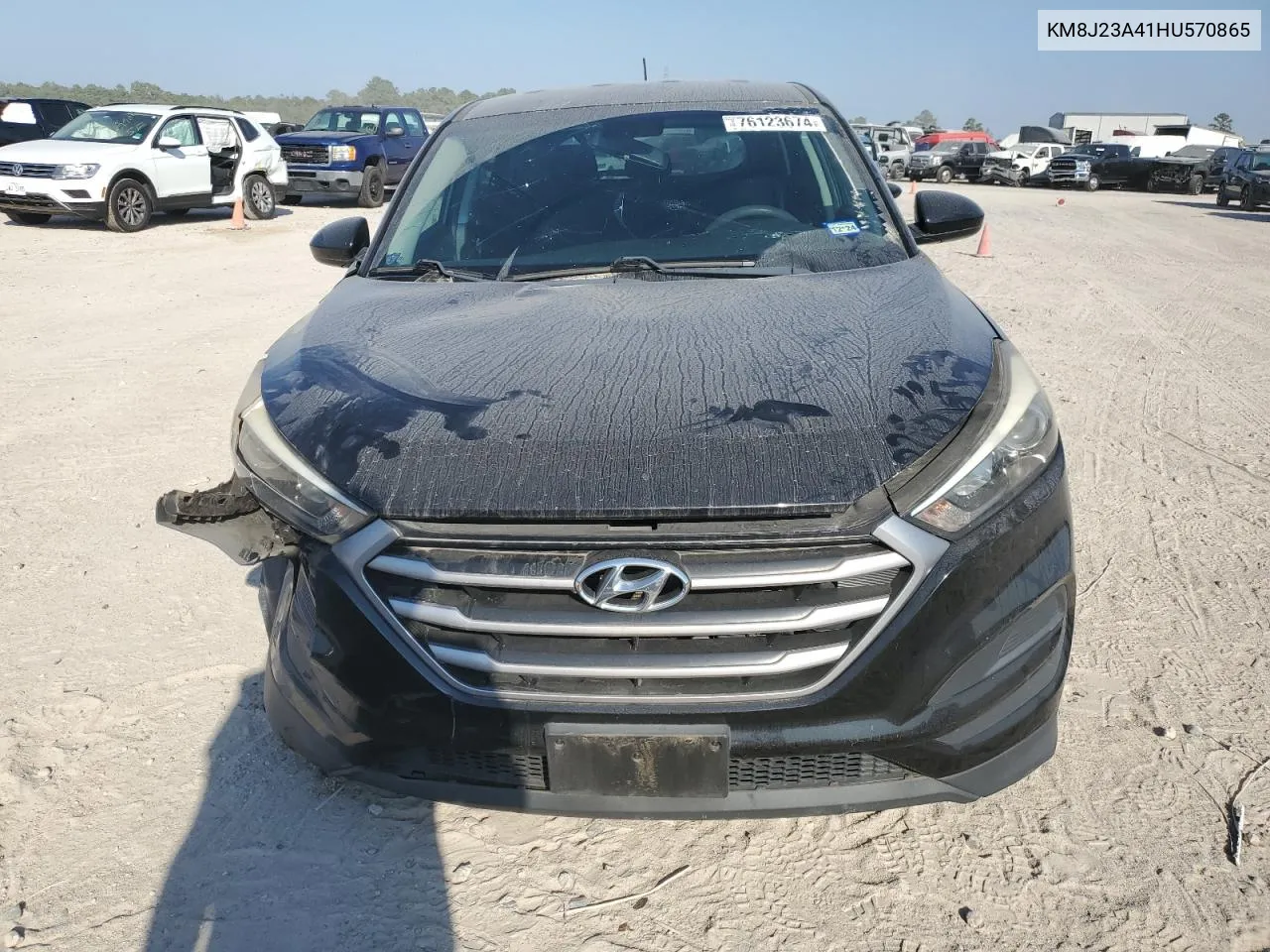 2017 Hyundai Tucson Se VIN: KM8J23A41HU570865 Lot: 76123674