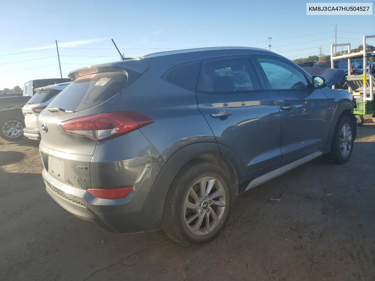 2017 Hyundai Tucson Limited VIN: KM8J3CA47HU504527 Lot: 76189224