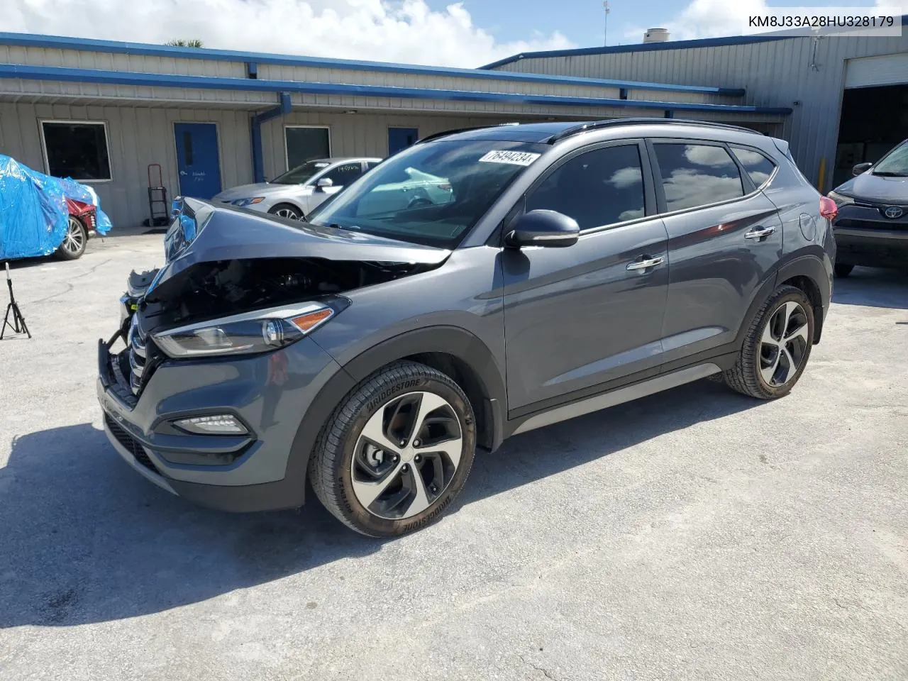 2017 Hyundai Tucson Limited VIN: KM8J33A28HU328179 Lot: 76494234