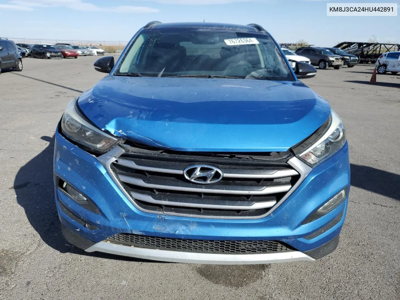 2017 Hyundai Tucson Limited VIN: KM8J3CA24HU442891 Lot: 76726364