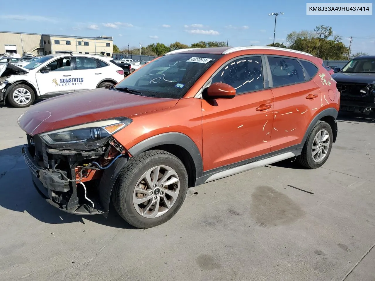 2017 Hyundai Tucson Limited VIN: KM8J33A49HU437414 Lot: 76879574