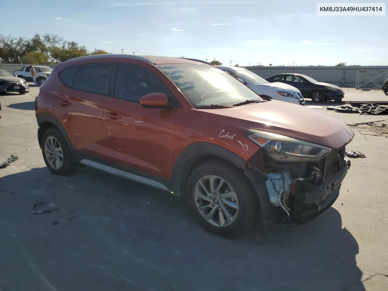 2017 Hyundai Tucson Limited VIN: KM8J33A49HU437414 Lot: 76879574