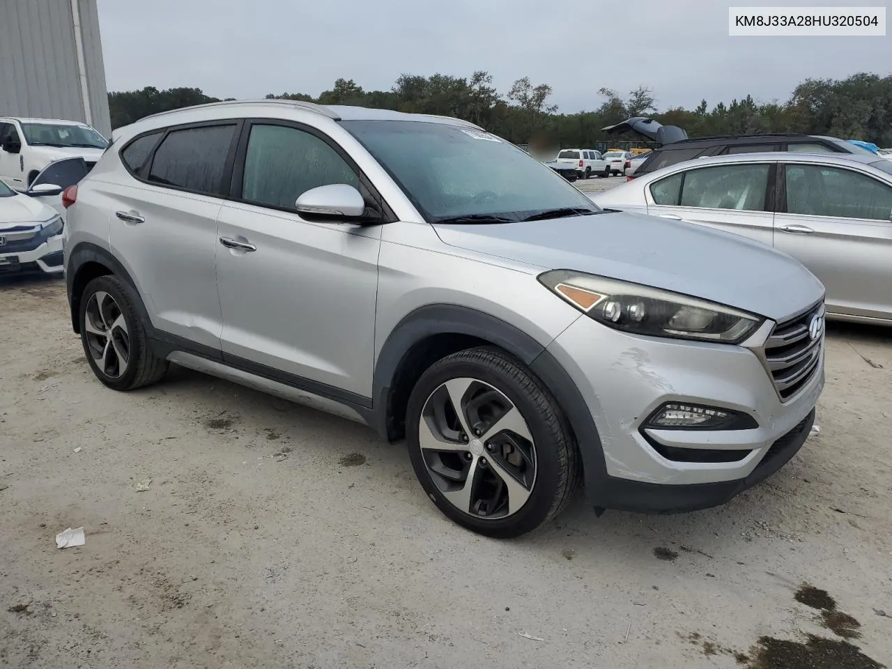 2017 Hyundai Tucson Limited VIN: KM8J33A28HU320504 Lot: 77009534