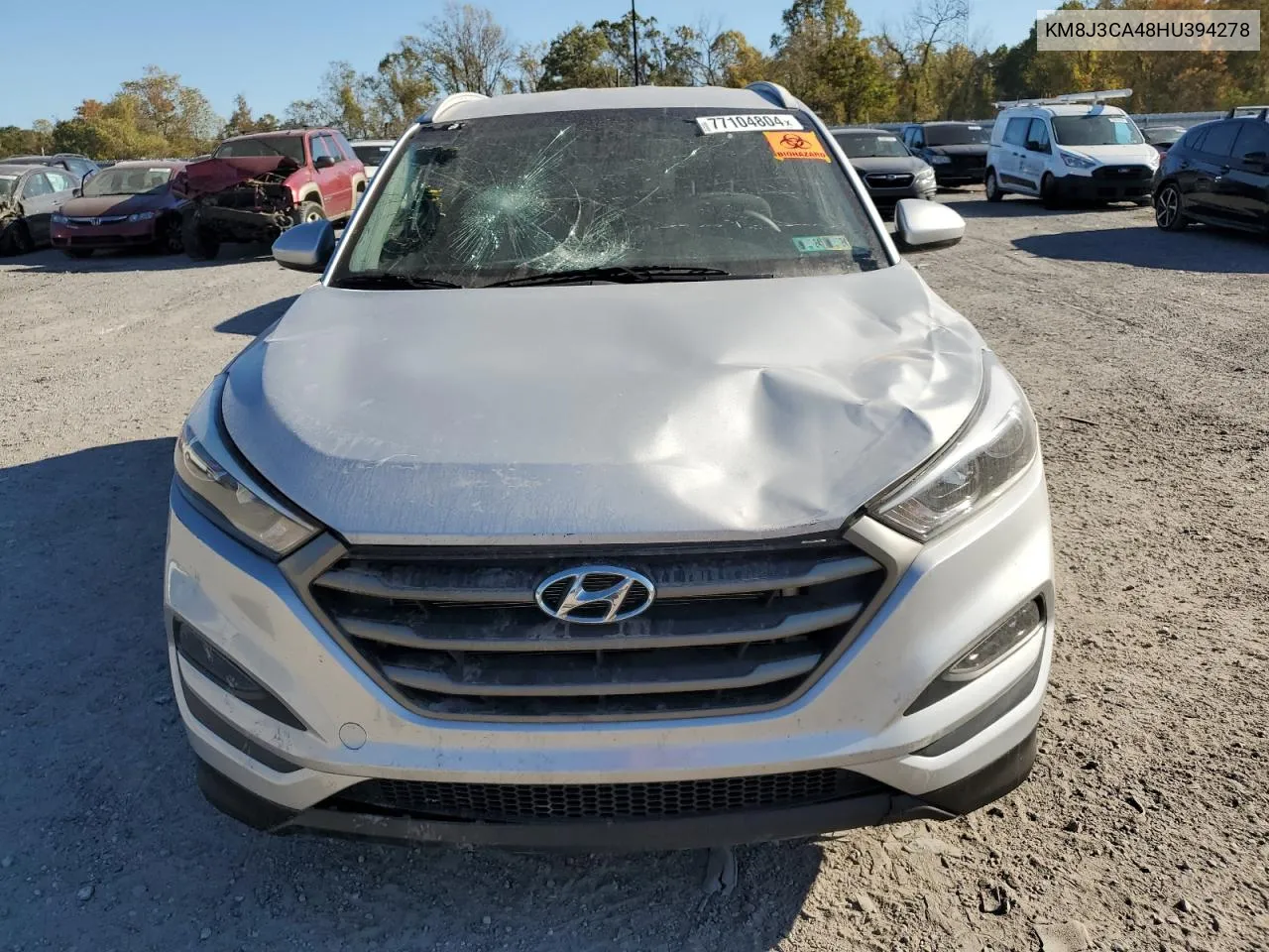 2017 Hyundai Tucson Limited VIN: KM8J3CA48HU394278 Lot: 77104804