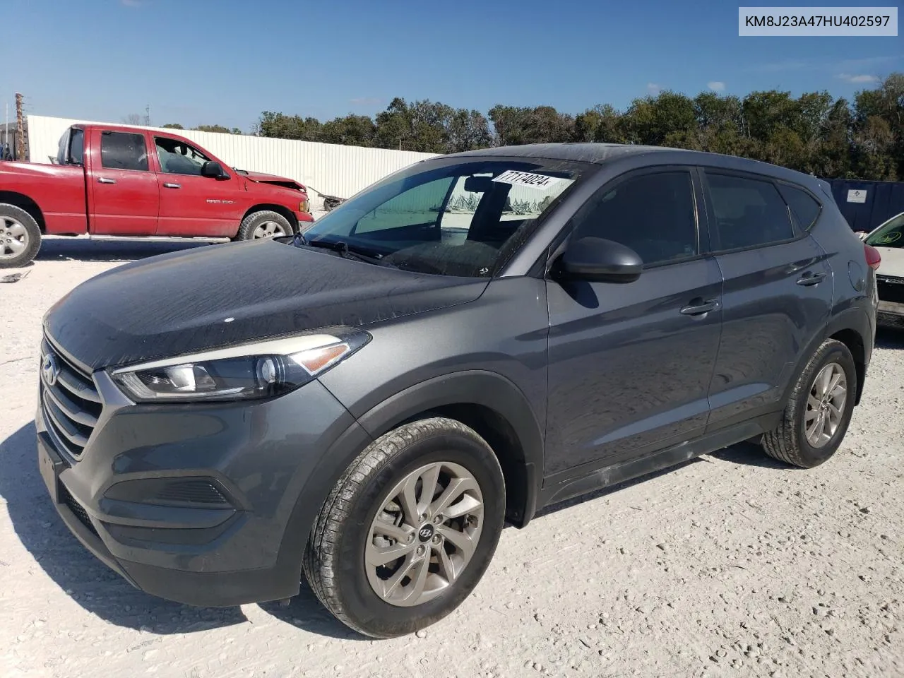 2017 Hyundai Tucson Se VIN: KM8J23A47HU402597 Lot: 77174024