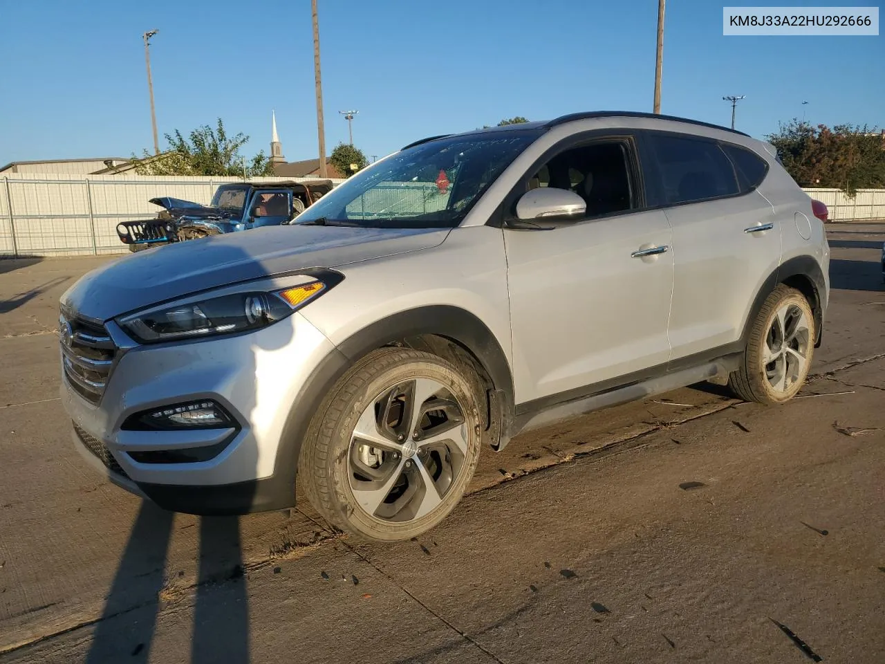 2017 Hyundai Tucson Limited VIN: KM8J33A22HU292666 Lot: 77390454