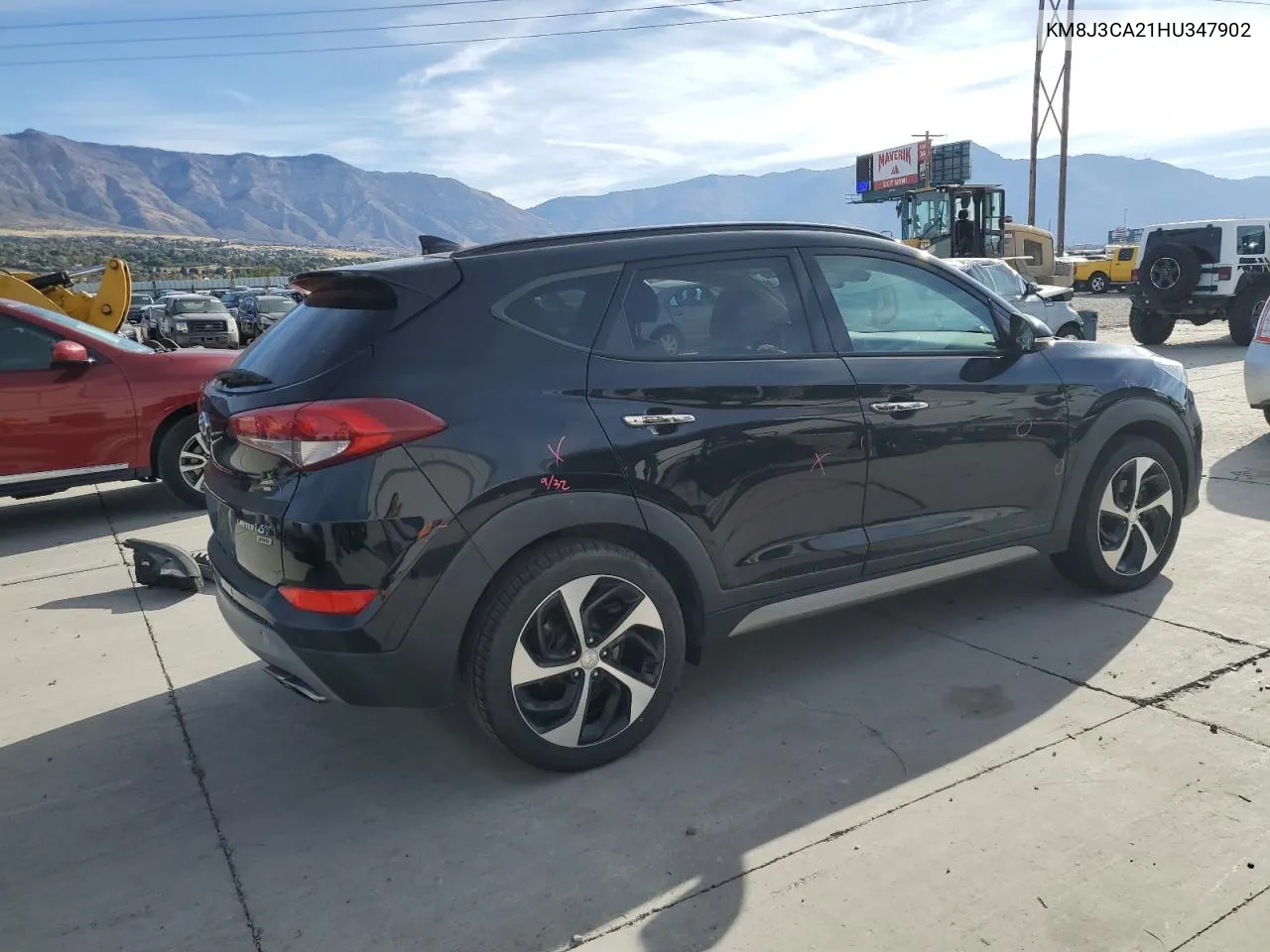 2017 Hyundai Tucson Limited VIN: KM8J3CA21HU347902 Lot: 77428234