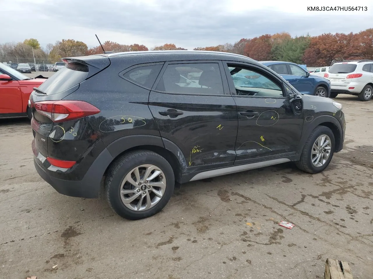 2017 Hyundai Tucson Limited VIN: KM8J3CA47HU564713 Lot: 77656324