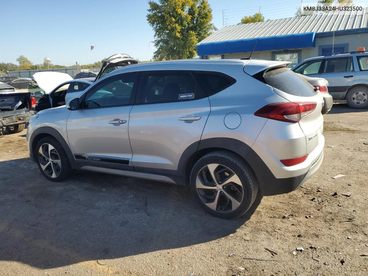 2017 Hyundai Tucson Limited VIN: KM8J33A24HU323500 Lot: 77708384