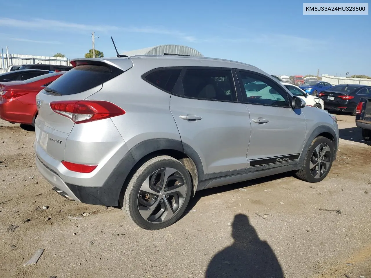 2017 Hyundai Tucson Limited VIN: KM8J33A24HU323500 Lot: 77708384