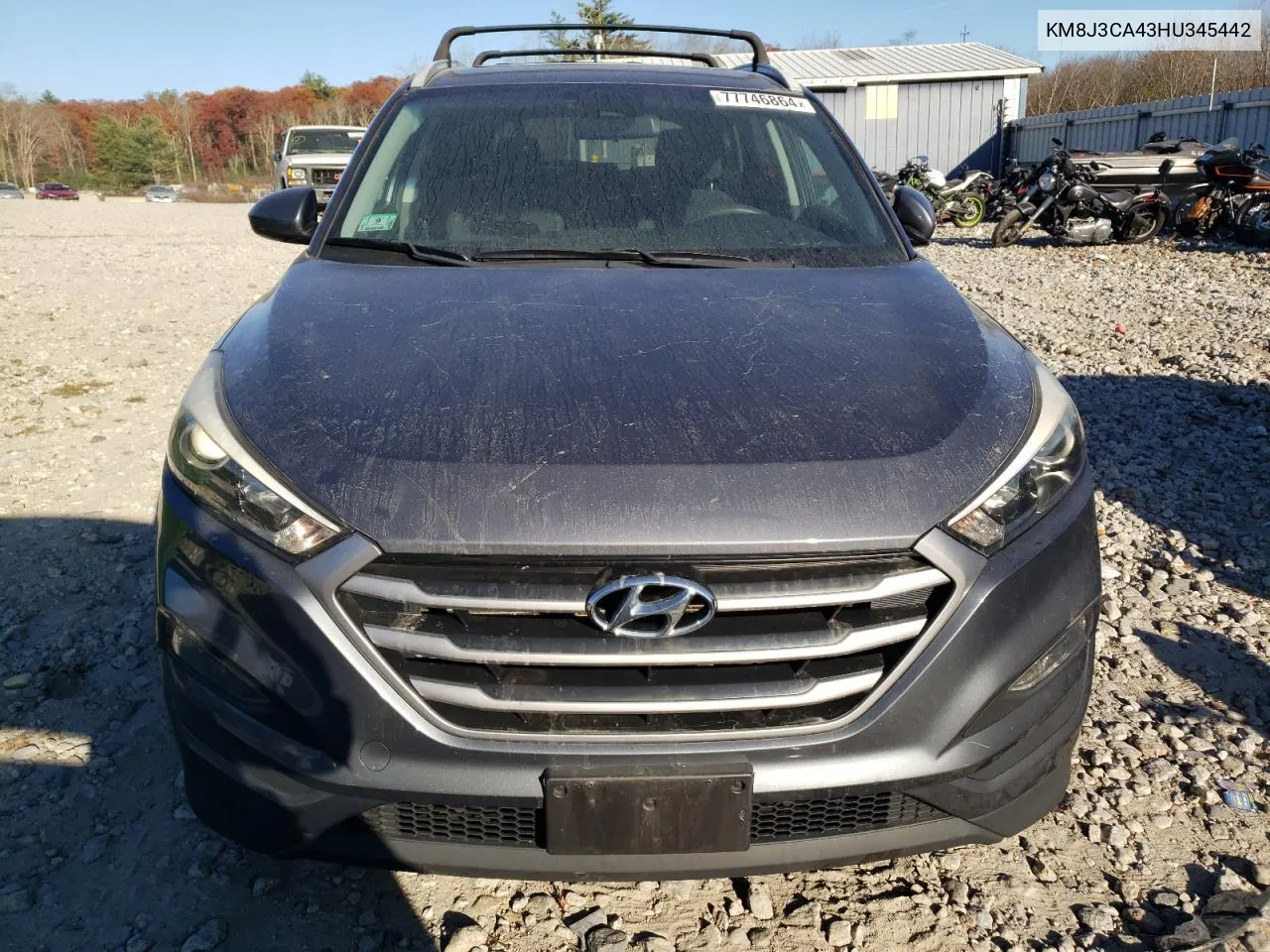 KM8J3CA43HU345442 2017 Hyundai Tucson Limited