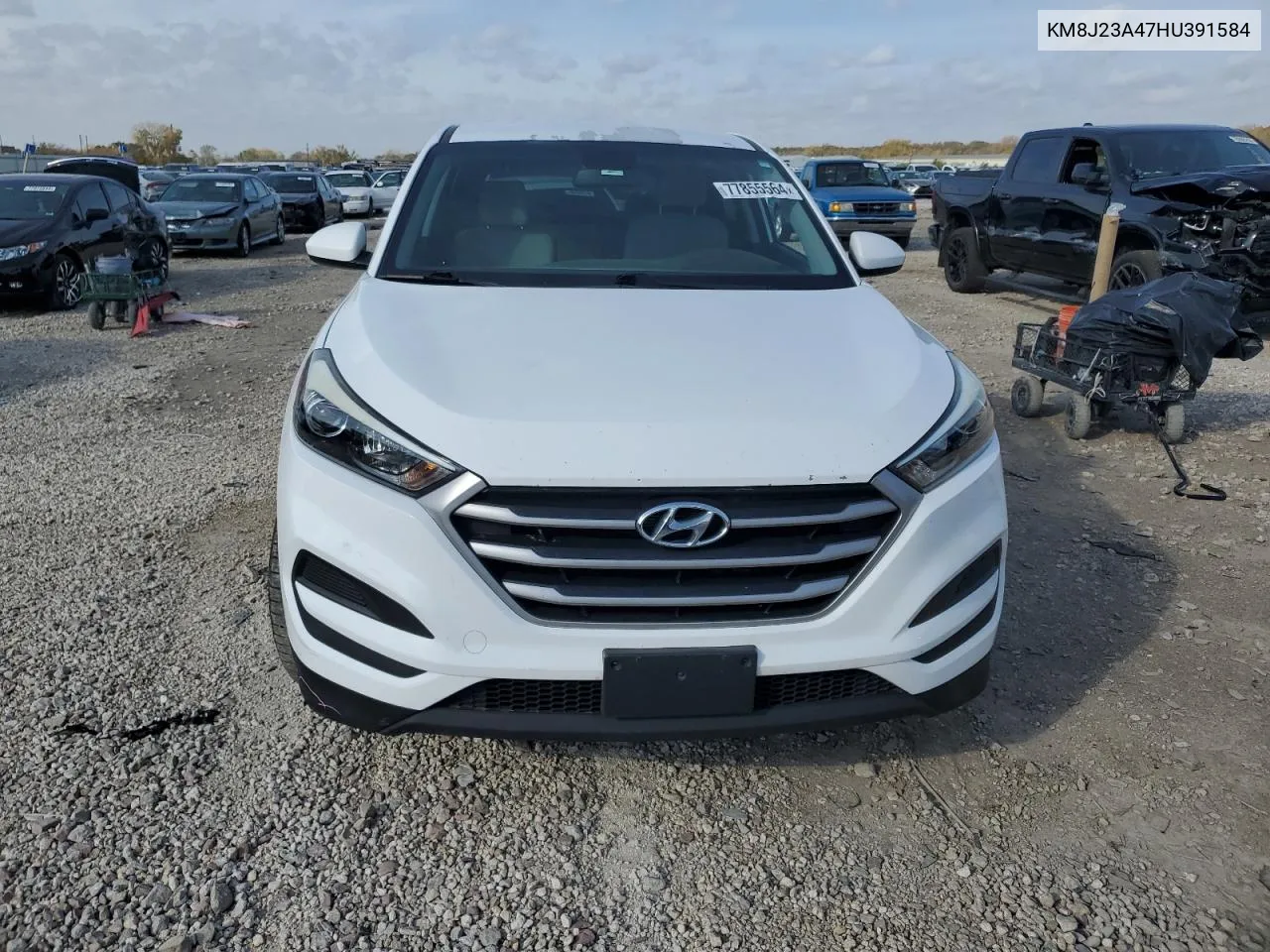 2017 Hyundai Tucson Se VIN: KM8J23A47HU391584 Lot: 77855564