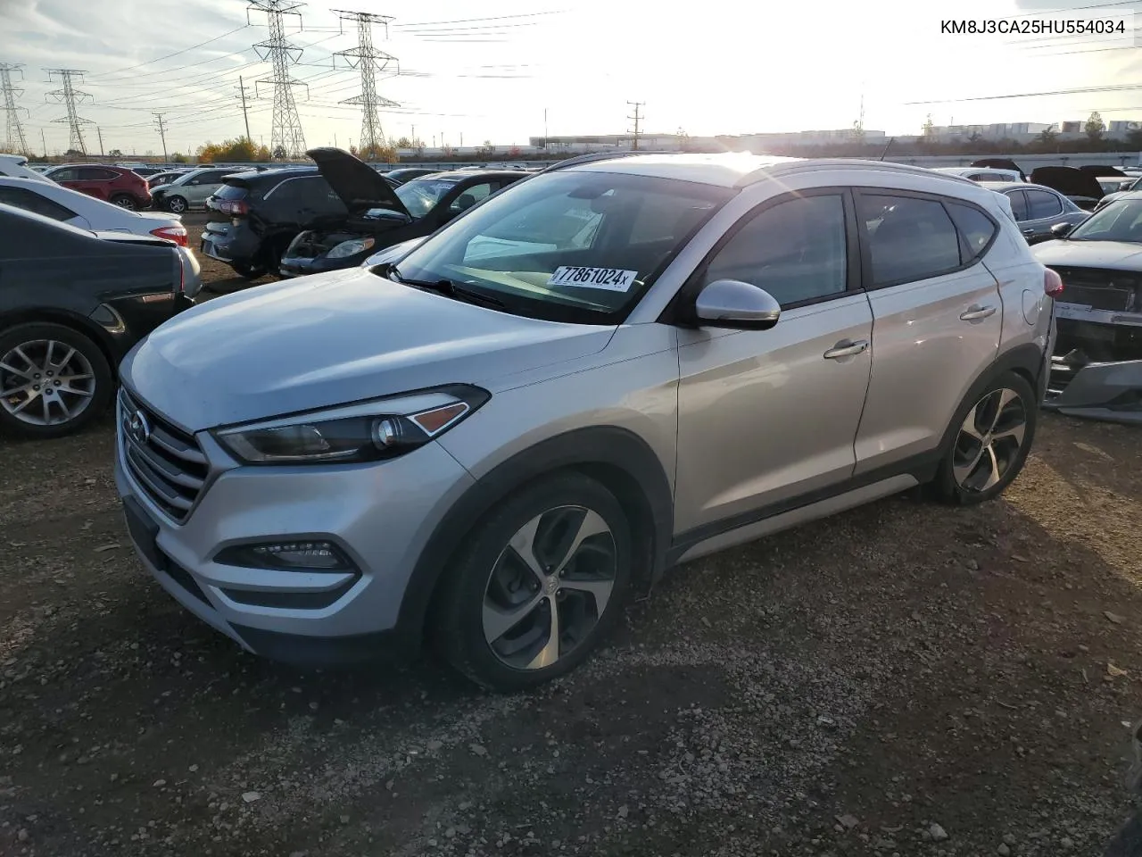 2017 Hyundai Tucson Limited VIN: KM8J3CA25HU554034 Lot: 77861024