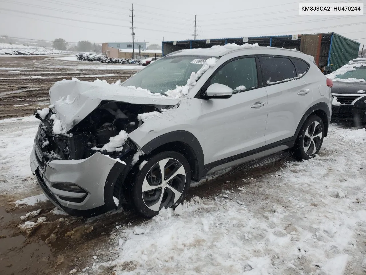 2017 Hyundai Tucson Limited VIN: KM8J3CA21HU470244 Lot: 77898964