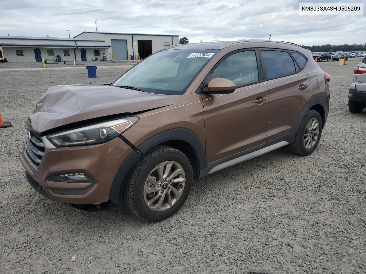 2017 Hyundai Tucson Limited VIN: KM8J33A43HU506209 Lot: 77902084