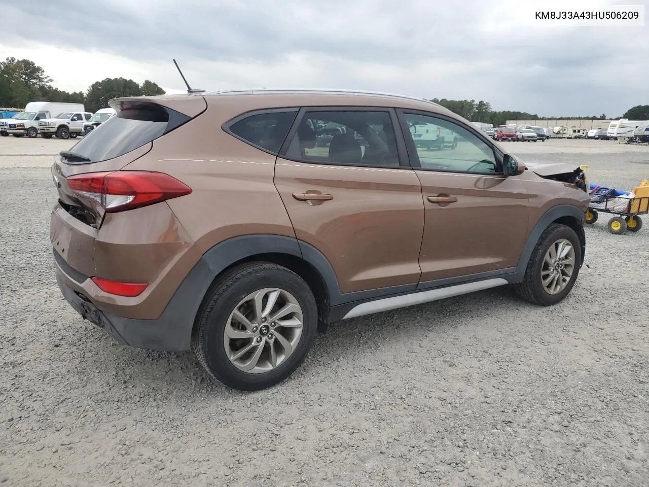 2017 Hyundai Tucson Limited VIN: KM8J33A43HU506209 Lot: 77902084