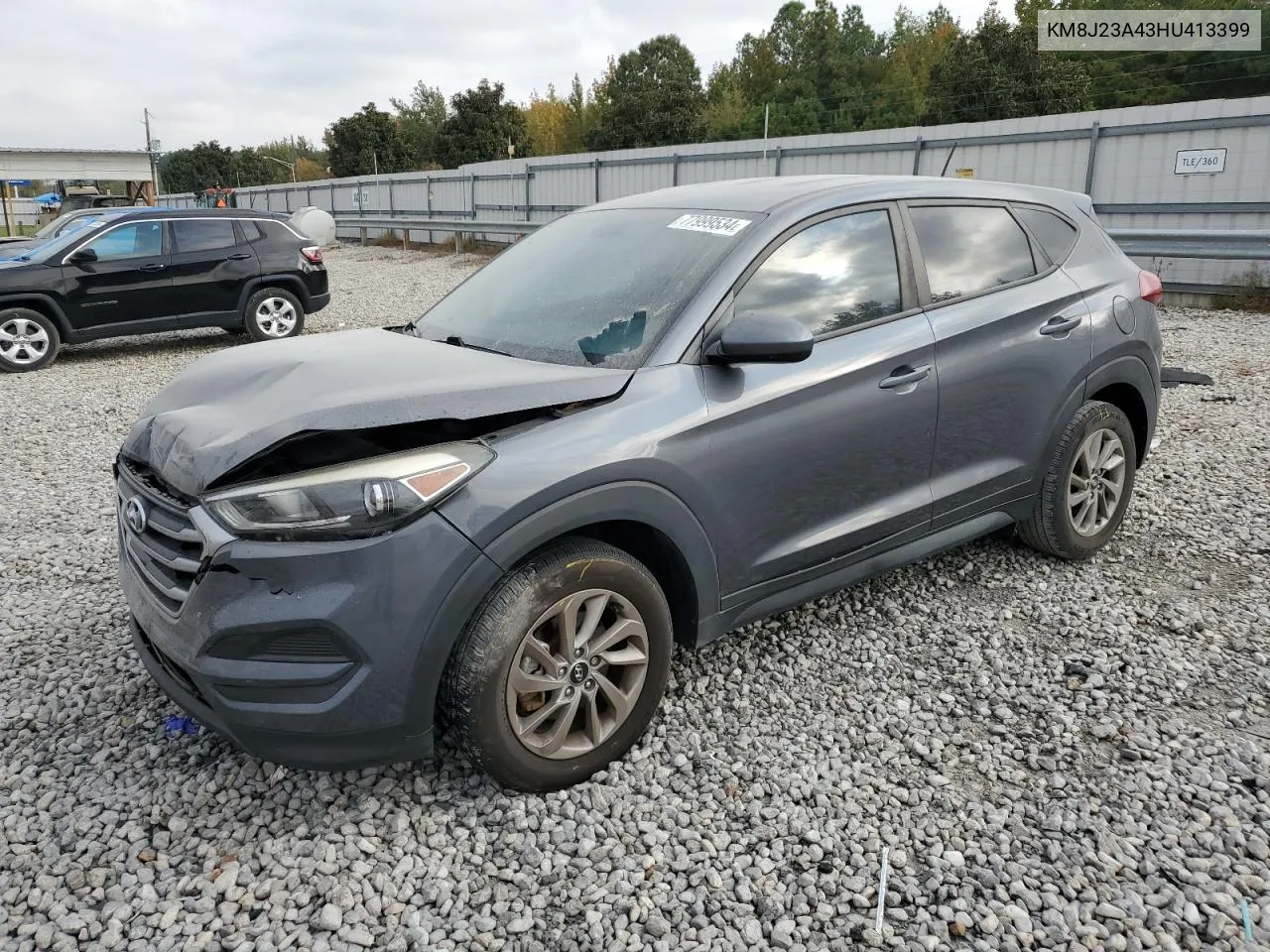 2017 Hyundai Tucson Se VIN: KM8J23A43HU413399 Lot: 77999534