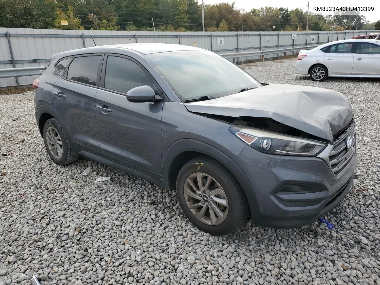 2017 Hyundai Tucson Se VIN: KM8J23A43HU413399 Lot: 77999534