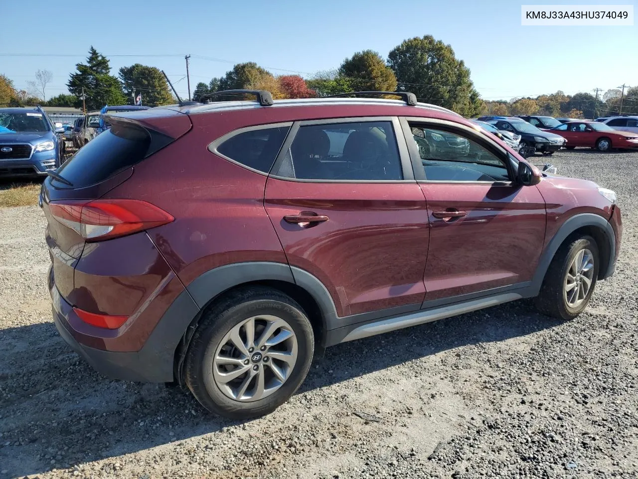 2017 Hyundai Tucson Limited VIN: KM8J33A43HU374049 Lot: 78243284