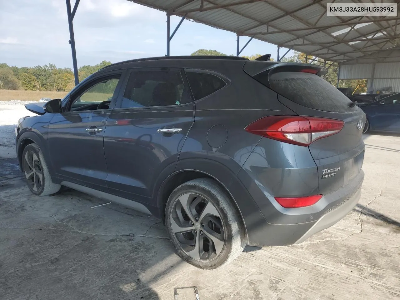 2017 Hyundai Tucson Limited VIN: KM8J33A28HU593992 Lot: 78254764