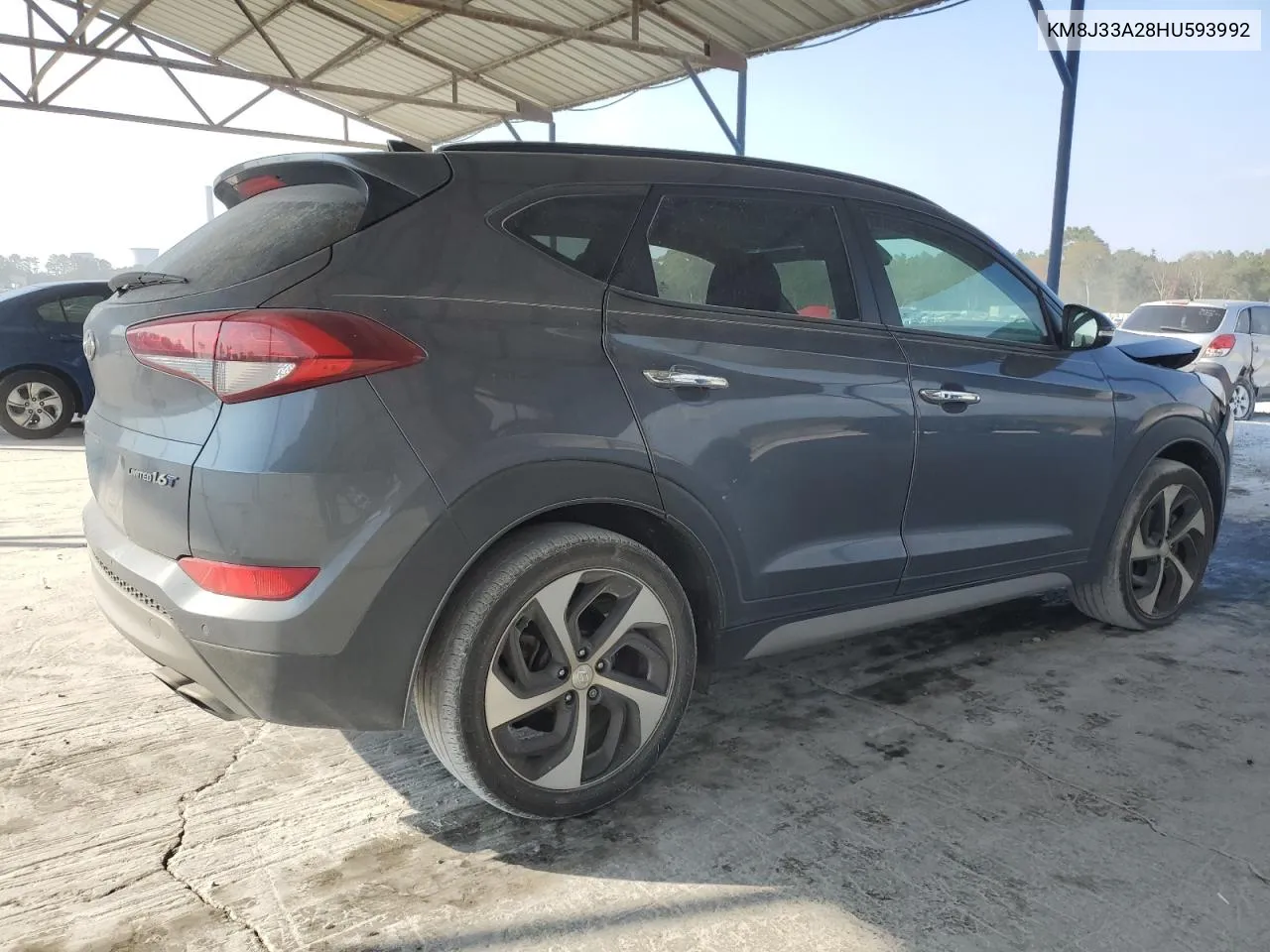 2017 Hyundai Tucson Limited VIN: KM8J33A28HU593992 Lot: 78254764