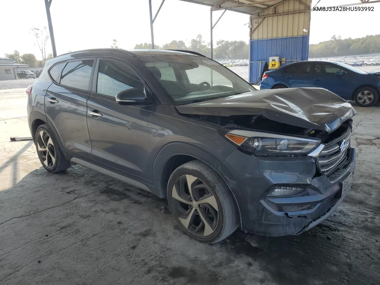 2017 Hyundai Tucson Limited VIN: KM8J33A28HU593992 Lot: 78254764