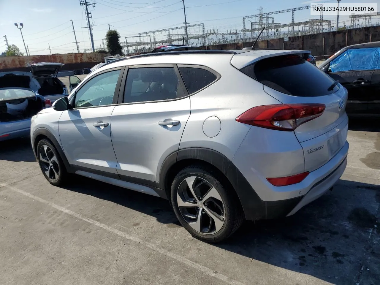 2017 Hyundai Tucson Limited VIN: KM8J33A29HU580166 Lot: 78306524