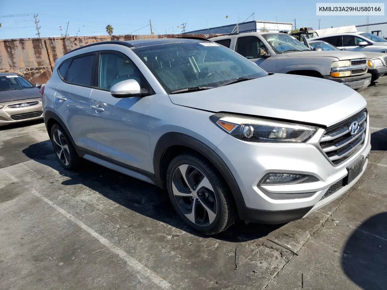 2017 Hyundai Tucson Limited VIN: KM8J33A29HU580166 Lot: 78306524