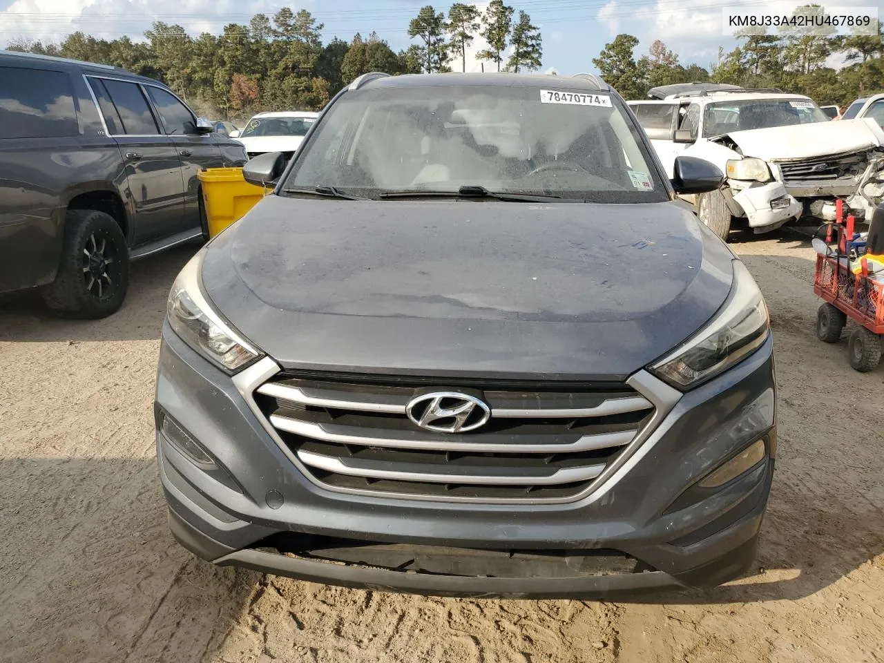 2017 Hyundai Tucson Limited VIN: KM8J33A42HU467869 Lot: 78470774