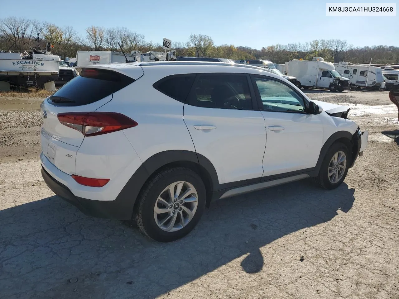 2017 Hyundai Tucson Limited VIN: KM8J3CA41HU324668 Lot: 78476634