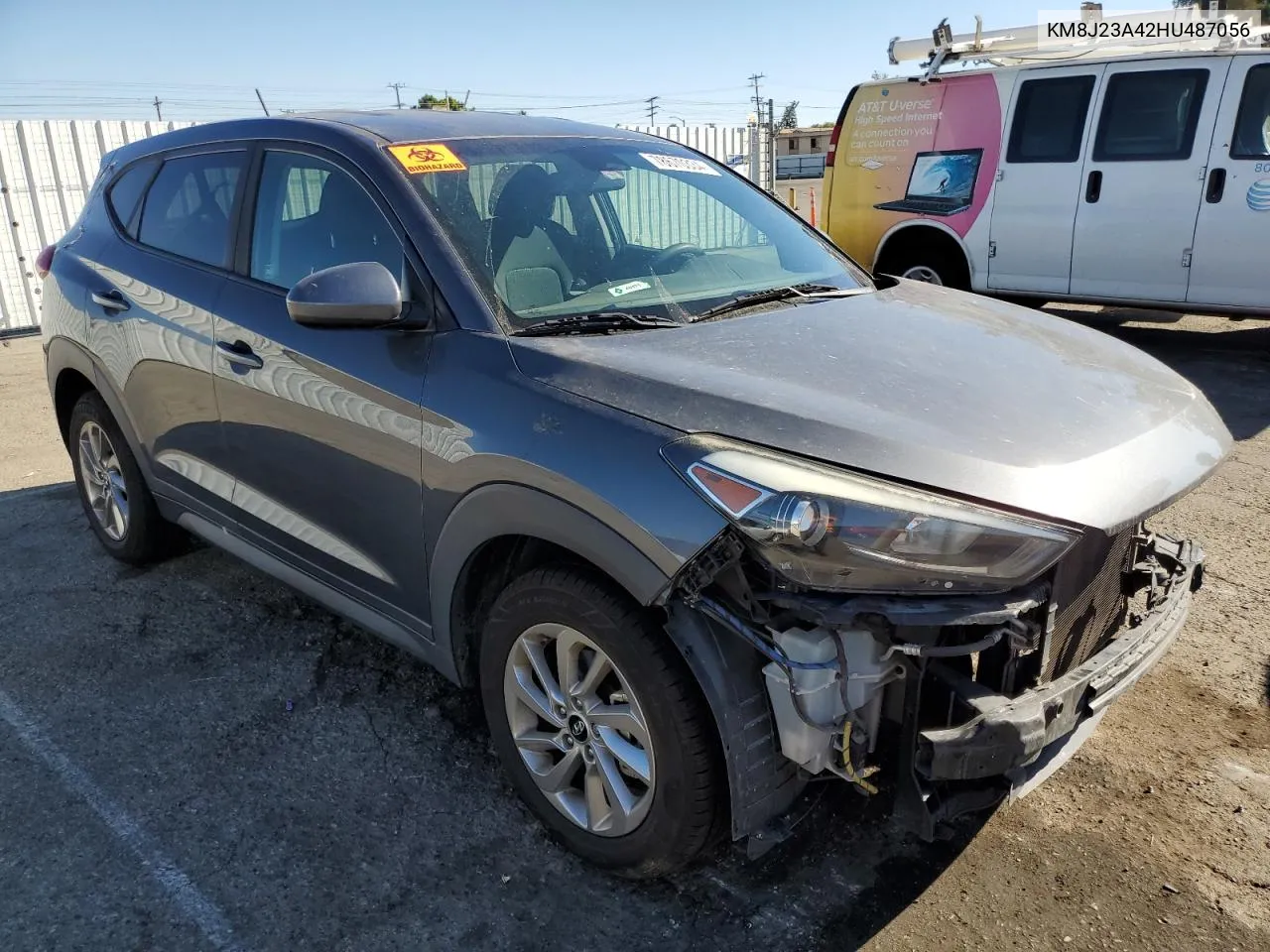 2017 Hyundai Tucson Se VIN: KM8J23A42HU487056 Lot: 78670334