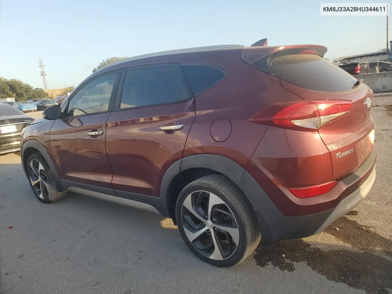 2017 Hyundai Tucson Limited VIN: KM8J33A28HU344611 Lot: 78856094