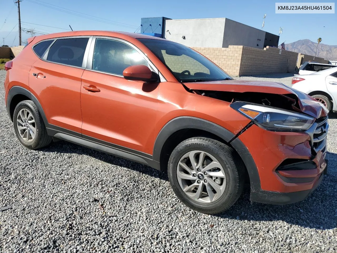 2017 Hyundai Tucson Se VIN: KM8J23A45HU461504 Lot: 78944544